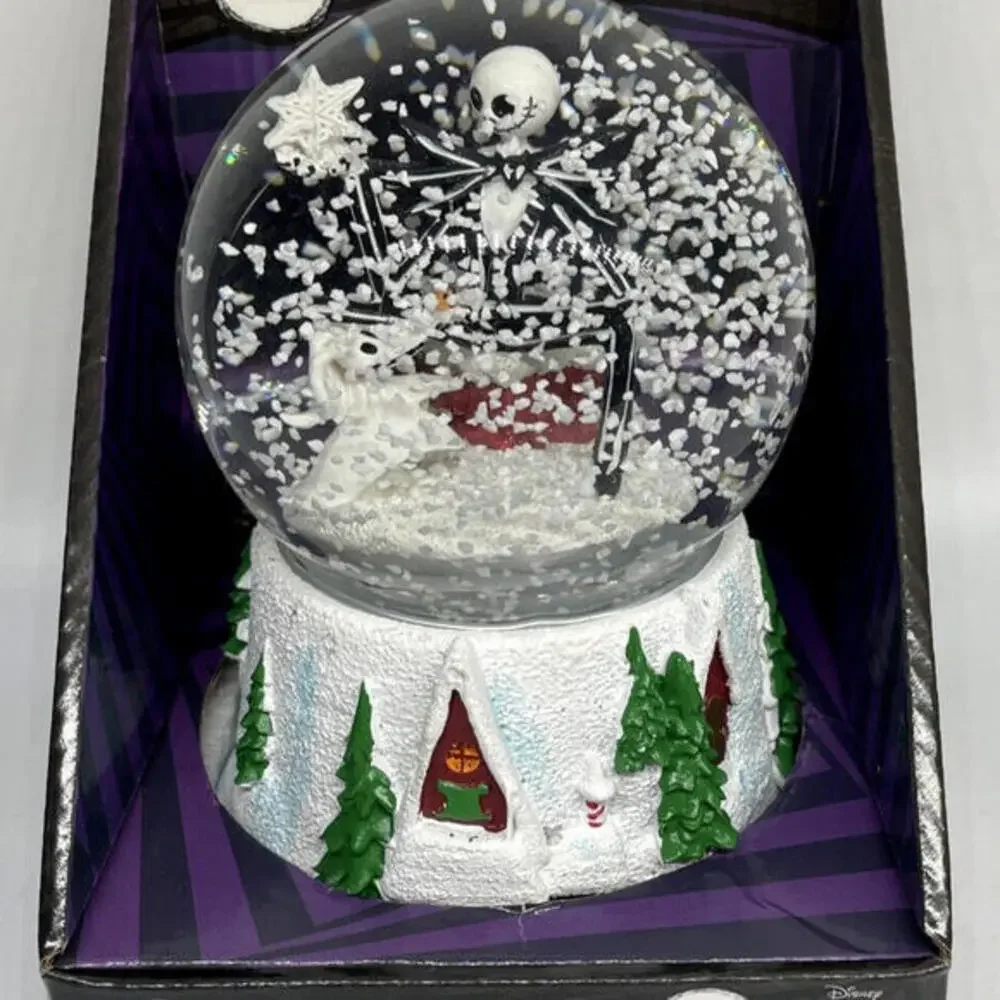 Disney Nightmare Before Christmas Jack Zero Musical Snow Globe 6
